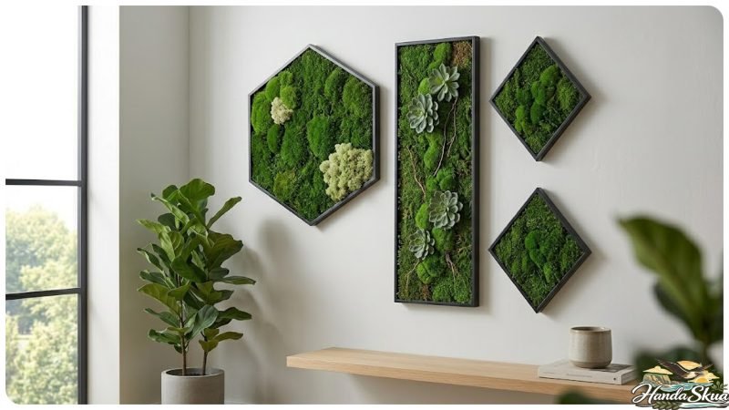 fake plant wall decor ideas