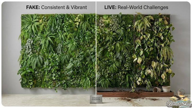 fake plant wall decor ideas