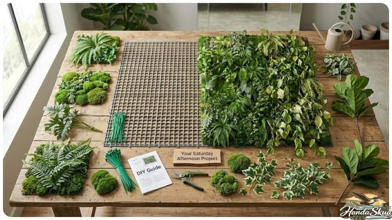 fake plant wall decor ideas