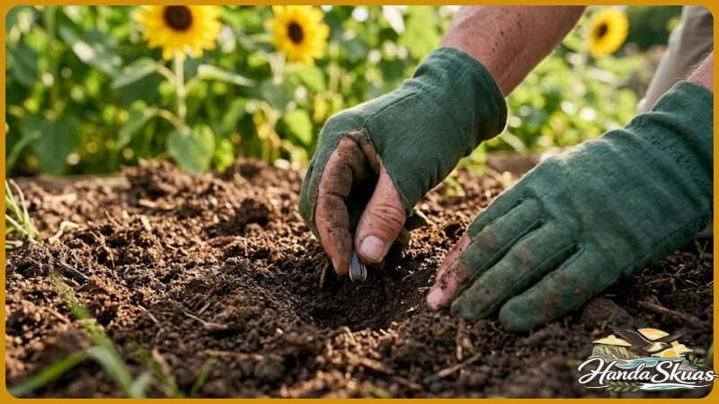 step by step sunflower planting process